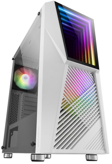 Caixa ATX MC777W ARGB Vidro Temperado (Branco) - MARS GAMING
