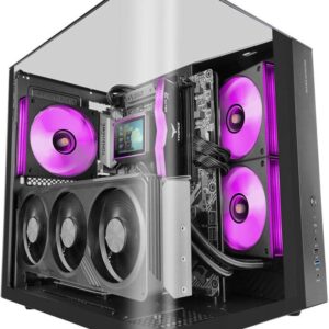 Caixa ATX MC-INFINIOLITE Frameless Tempered Glass (Preto) - MARS GAMING
