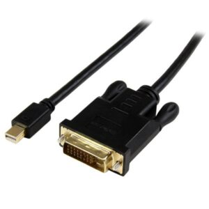 Adaptador de Vídeo MDP2DVIMM6BS Mini DisplayPort Macho - DVI-D Macho (1,8 mts) Preto - STARTECH