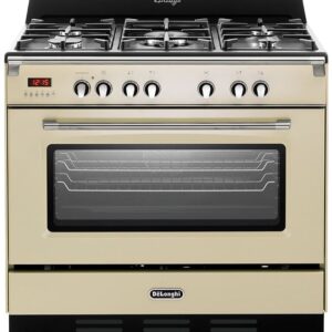 Fogão Elétrico c/ Placa a Gás 5 Bocas MEM 965 BA ED (Creme) - DELONGHI