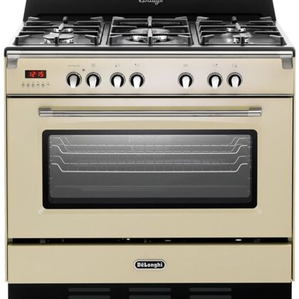 Fogão Elétrico c/ Placa a Gás 5 Bocas MEM 965 BA ED (Creme) - DELONGHI