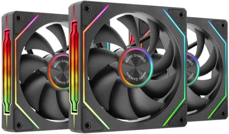 Pack 3x Ventoinhas MF-LINKFINITYKIT2 120mm (Preto) - MARS GAMING
