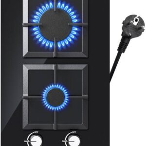Placa a Gás MGBG-312S2C 2 Zonas 3700W (Preto) - ISEASY