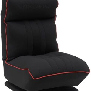 Sofá Gaming c/ Base Rotativa 360º/Encosto e Apoio de Cabeça Ajustável (Preto/Vermelho) - MARS GAMING
