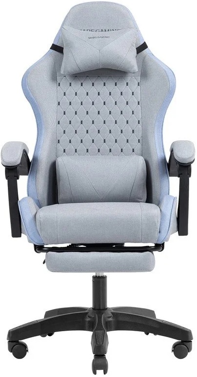 Cadeira Gaming MGCXFSBL (Azul/Cinzento) - MARS GAMING