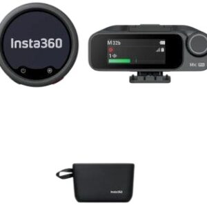 Microfone de Lapela Mic Pro 1 TX + 1 RX (Graphite Black) - INSTA360