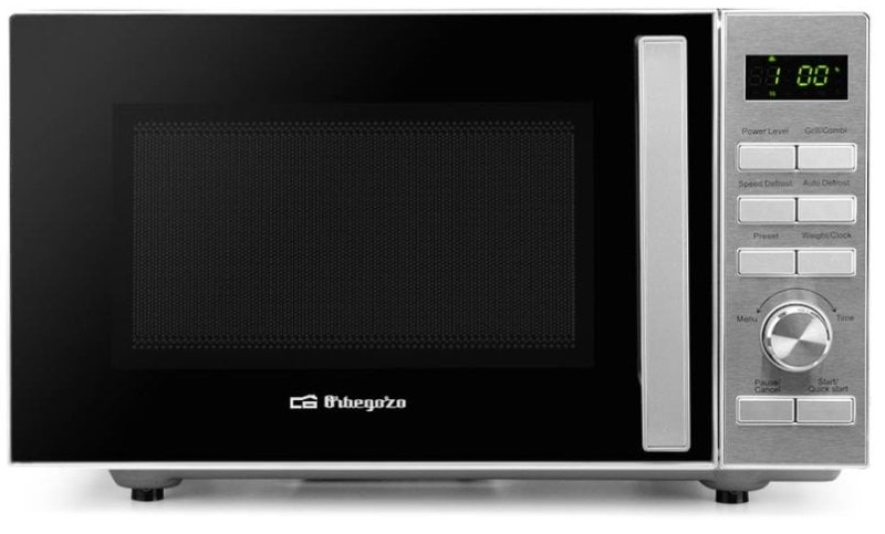 Microondas c/ Grill 800W 20L (Inox) - ORBEGOZO