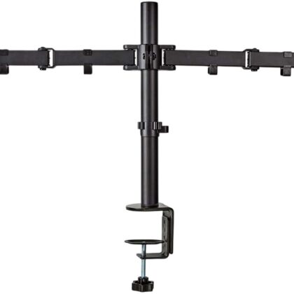 Suporte de Mesa p/ 2x Monitores 15 - 32 Máx. 8Kg (Preto) - NEDIS