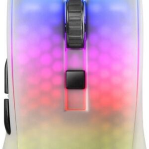 Rato Óptico MMR RGB Extreme-Light 12800DPI (Branco) - MARS-GAMING