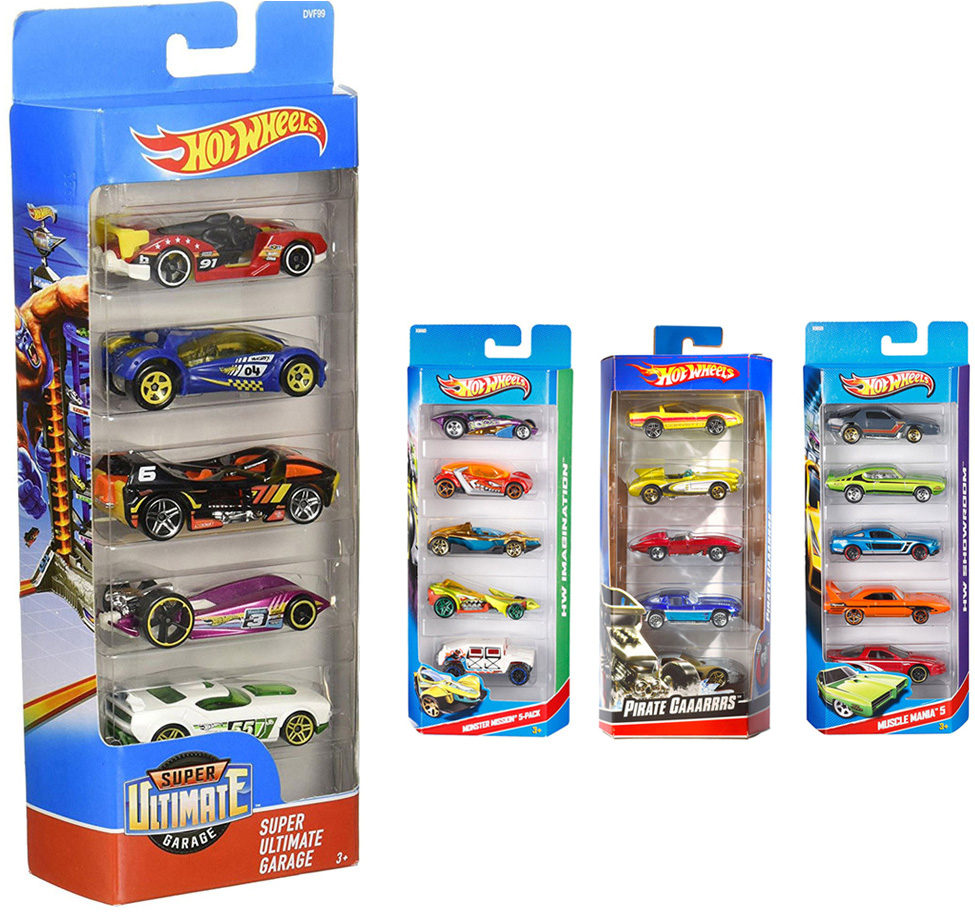 Hot Wheels Sort. Packs de 5 Veiculos - MATTEL