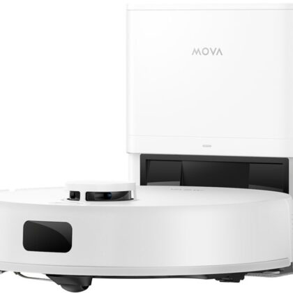 Aspirador Robot Mova Tech E20 Plus + Estação Base 3200mAh 5000Pa (Branco) - DREAME