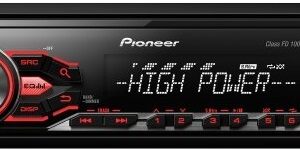 Auto Rádio RDS MP3 4x 100W com FM/AAC/MP3/WAV/WMA (Preto) - PIONEER