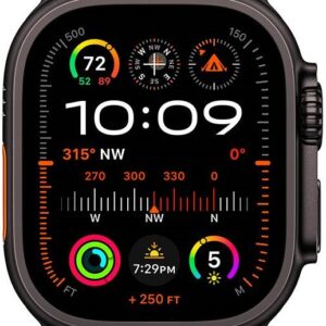 Apple Watch Ultra 2 GPS + Cellular 49mm Titânio Preto c/ Loop Alpine Verde Escuro M