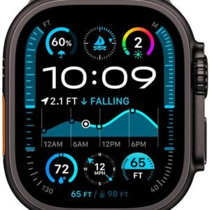 Apple Watch Ultra 2 GPS + Cellular 49mm Titânio Preto c/ Loop Milanesa Titânio Preto M