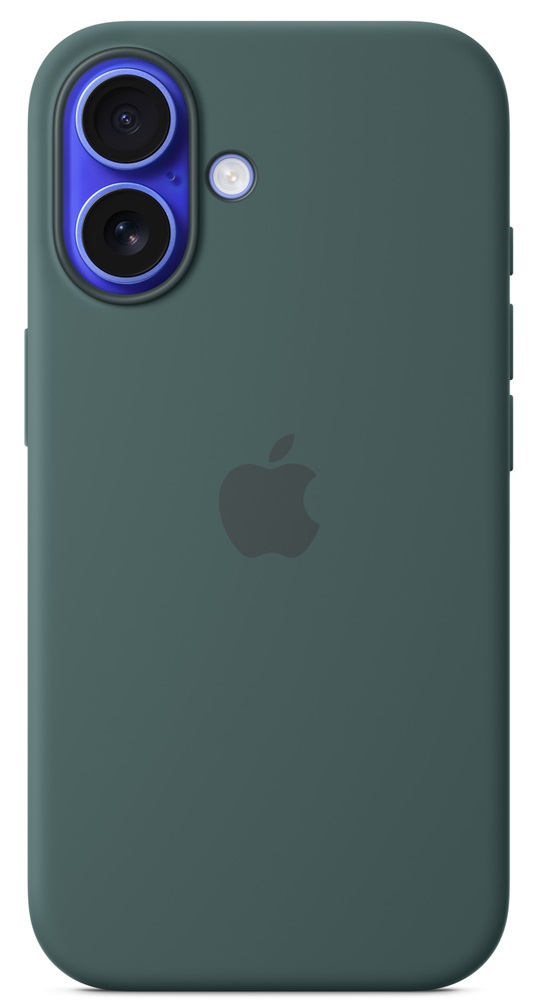 Capa Silicone iPhone 16 c/ MagSafe (Verde Lago) - APPLE