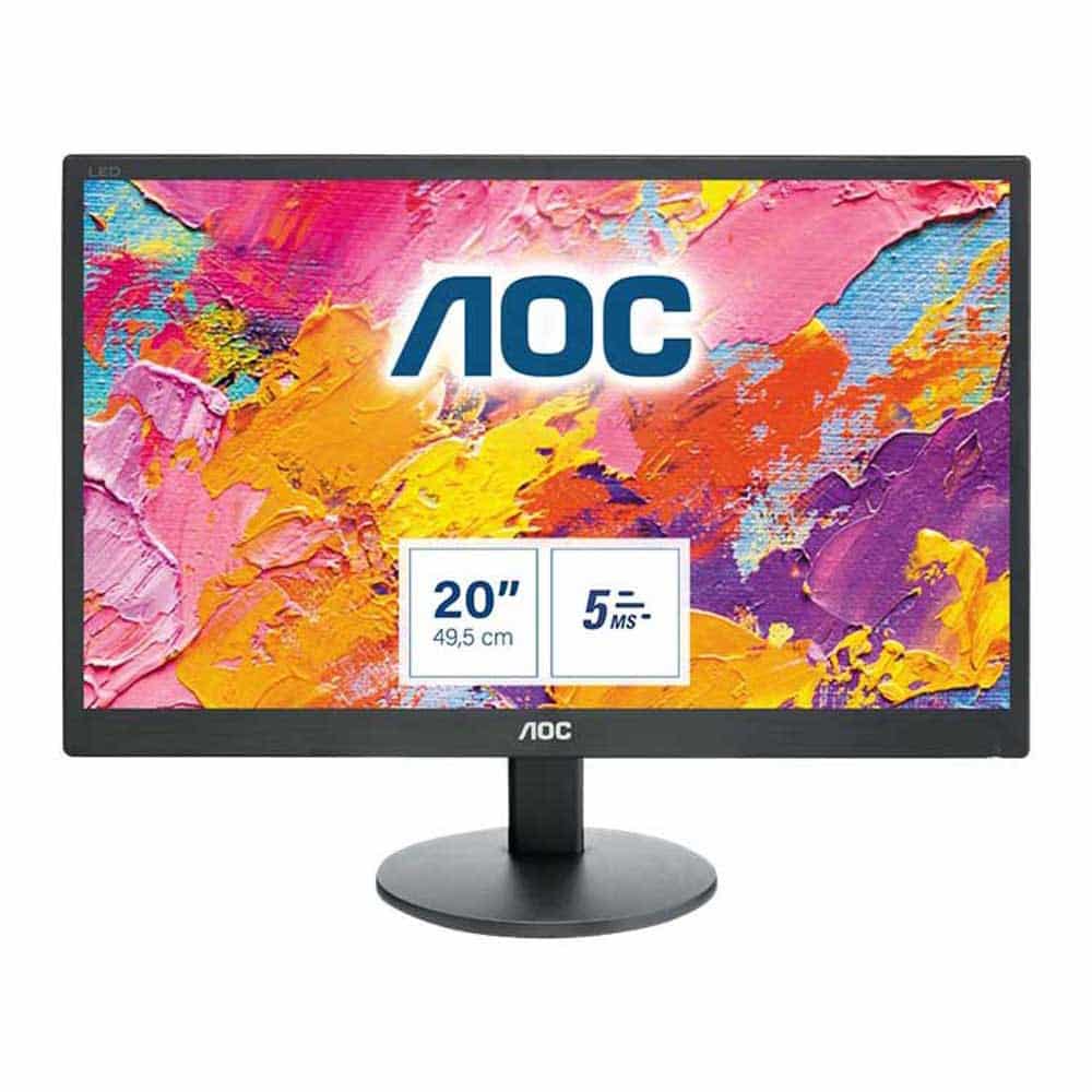 Monitor AOC E2070SWN 19.5" HD+ Preto