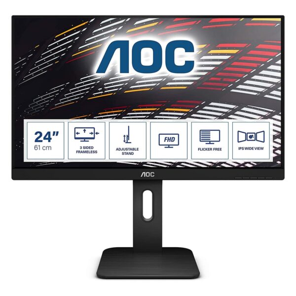 Monitor Aoc 24" X24P1 IPS FHD Colunas Hdmi Vga Dp