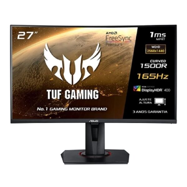 Monitor Gaming Asus 27" 1Ms 165Hz TUF VG27WQ Preto