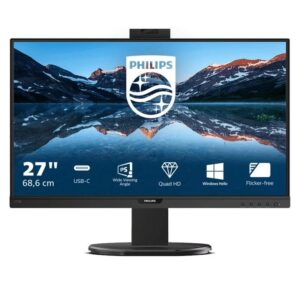 Monitor Philips 276B9H 27" QHD Webcam Multimédia Preto