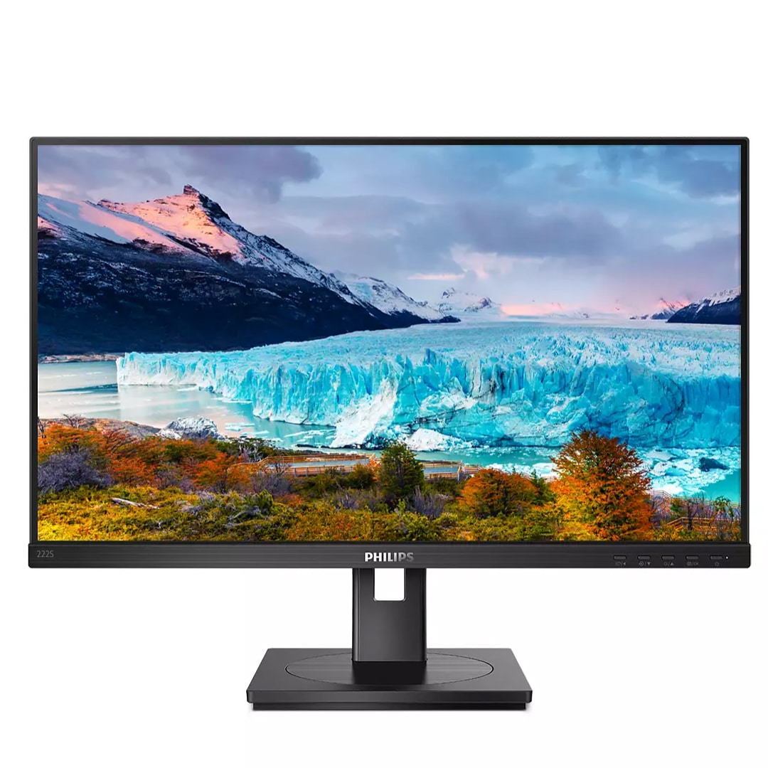 Monitor Philips IPS 22" Fhd Vga DVI HDMI DP Ajustavel e com Colunas