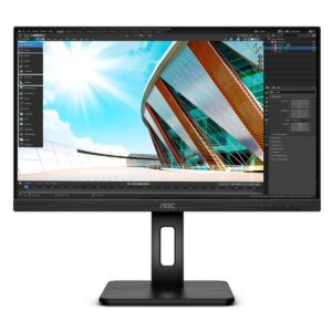Monitor Profissional AOC 24P2C 23.8" Full HD Multimedia Preto