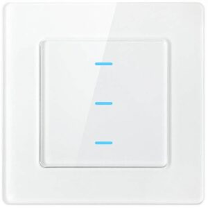 Interruptor Inteligente N-TS10-W3 3 Canais WiFi Tuya (Branco) - AVATTO