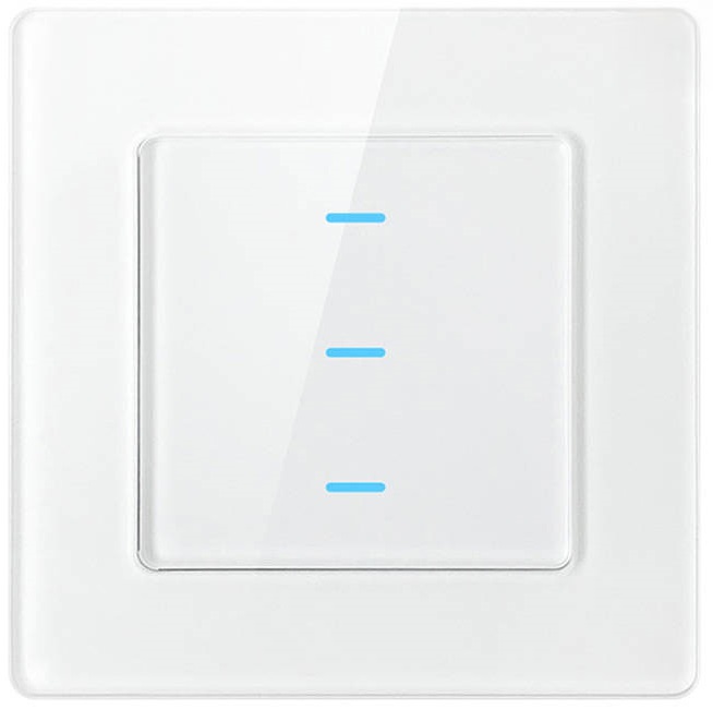 Interruptor Inteligente N-TS10-W3 3 Canais WiFi Tuya (Branco) - AVATTO