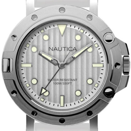 Relógio Analógico NAD12548G 40MM (Prateado) - NAUTICA