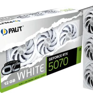 Placa Gráfica NVIDIA GeForce RTX 5070 Blackwell White OC 12GB GDDR7 DLSS4 - PALIT