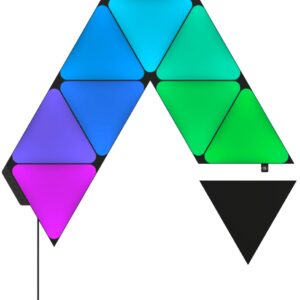 Pack 9x Painéis de Luz LED Triângulos Ultra Black Edition - NANOLEAF