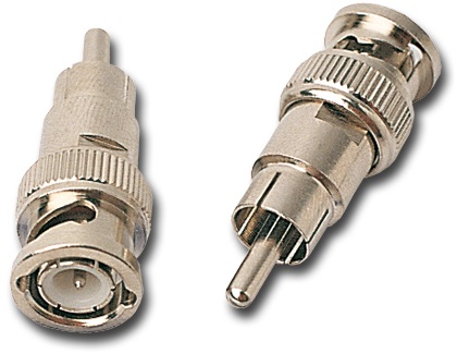 Ficha Adaptadora BNC Macho - RCA Macho