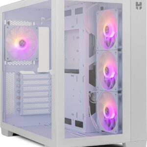 Caixa ATX Hummer Astra ARGB Tempered Glass (Branco) - NOX