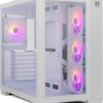 Caixa ATX Hummer Astra ARGB Tempered Glass (Branco) - NOX