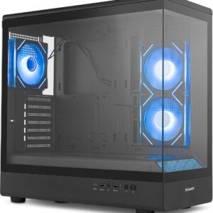 Caixa ATX Hummer Signal ARGB Frameless Tempered Glass (Preto) - NOX