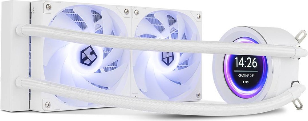 Water Cooler CPU Hummer X-240 LCD RGB All-In-One (Branco) - NOX