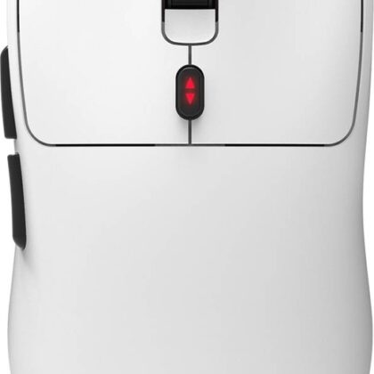Rato Óptico Klever Superlight Wireless Gaming 10000DPI (Branco) - KROM