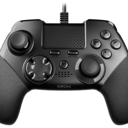 Comando Gamepad Kaiser USB PC/PS3/PS4 (Preto) - KROM