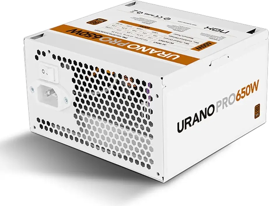 Fonte de Alimentação ATX Urano Pro 650W 80 Plus Bronze (Branco) - NOX