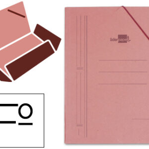Pasta de Elasticos, Folio, c/ Abas, Couro