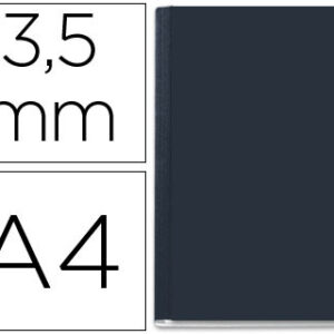 Capa de Encadernacao Leitz Opaca Rigida Lombada Aa de 3,5 mm Preto de 10 a 35 Folhas