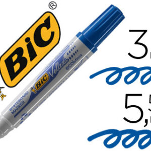 Marcador Bic Velleda Ponta Biselada Azul p/ Quadro Branco