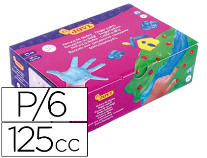 Estojo Jovi Pintura a Dedos 125 Cc 6 Cores Sortidas