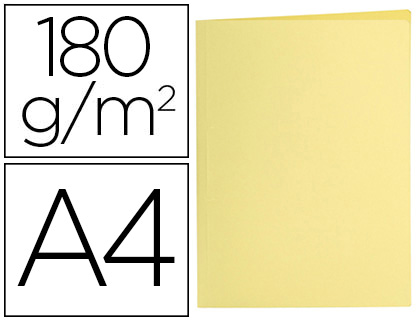Classificador Din A4 Amarelo Pastel 180Gr