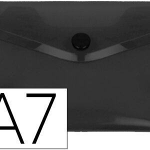 Bolsa Porta Documentos Com Mola Din A7 Preto Opaco