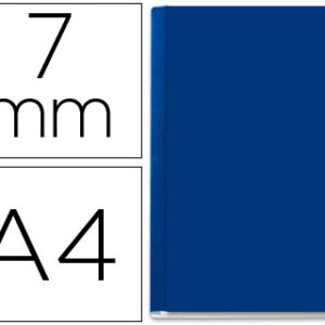 Capa de Encadernacao Leitz Opaca Rigida Lombada a de 7 mm Azul de 36 a 70 Folhas
