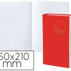 Caderno Life Journal Infinite Dots Pontos 15X21 Cm 224 Folhas Capa Vermelho - QUO VADIS