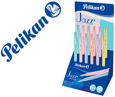 Esferografica Pelikan Jazz Pastel Expositor De 12 Unidades Cores Sortidas