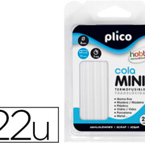 Barra Termofusivel Plico Mini Translucida 22 Unidades – PLICO
