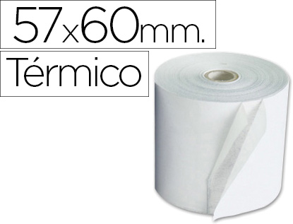 Rolo De Calculadora Termico 57 Mm X 60 Mm 55 G/M2 - EXACOMPTA