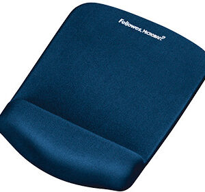 Tapete Para Rato Com Apoio De Pulsos Foam Fusion Plush Touch Azul 25X184X238 Mm - FELLOWES